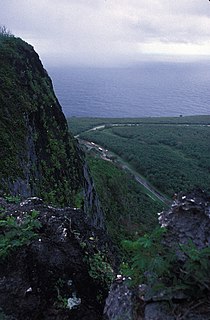 Suicide Cliff cliff above Marpi Point Field near the northern tip of Saipan