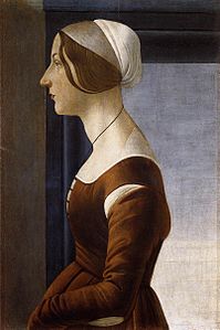 Portret al unei tinere, de Sandro Botticelli, 1475