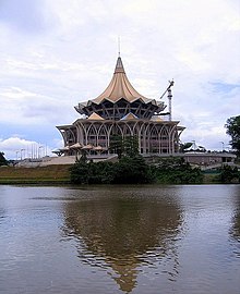 State assembly building under construction in November 2008. Sarawak state assembly under construction in 2008.jpg