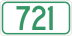 Highway 721 marker