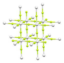 Kristallstruktur von Scandiumfluorid