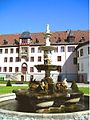 Schloss Elisabethenburg, courtyard with fountain