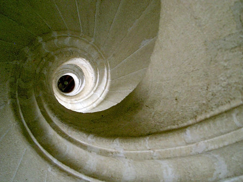 Wendeltreppe im Schloss Pöggstall, Niederösterreich