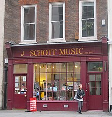 Schott Music store in London (Source: Wikimedia)