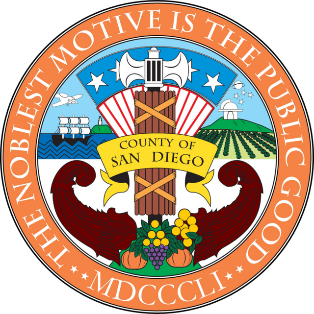 Lambang resmi Kabupaten San Diego
