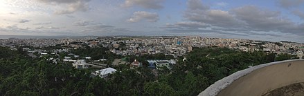 Marine Corps Air Station Futenma and the town of Ginowan, Okinawa.