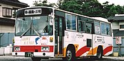路線バスでかつて使われていた車両。 （2001年8月13日）