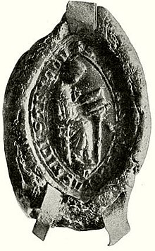 مهر و موم Sixtus of Estergom 1272.jpg