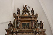 English: Details of the Altar in Skt. Nikolai church in Lolland, Denmark
