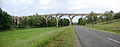 Le viaduc de Chessieux, enjambant la Loire, vu du côté de Saint-Georges-de-Baroille.