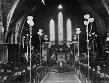 Interior view of the second Holy Trinity Church, 1910 StateLibQld 1 112836 Interior view of the Holy Trinity Church of England, Mackay, Queensland, 1910.jpg