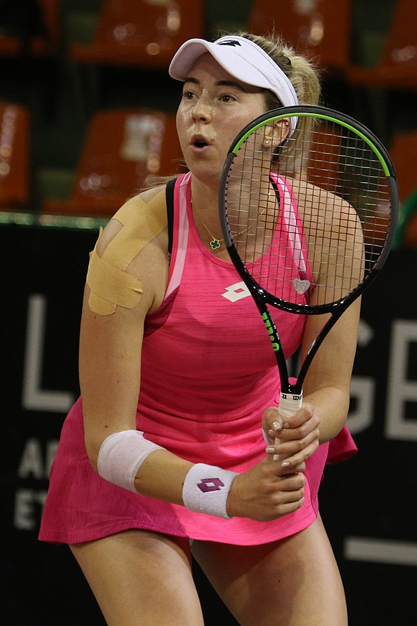 Stojanović at the 2021 Open de Limoges.