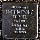 Stolperstein Solingen Kurfürstenstrasse 8 Martha Fanny Coppel.jpg