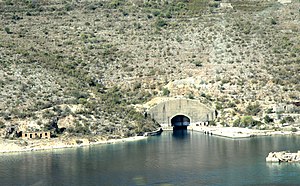 Tunnel entrance Submarine port Albania 2018 1.jpg