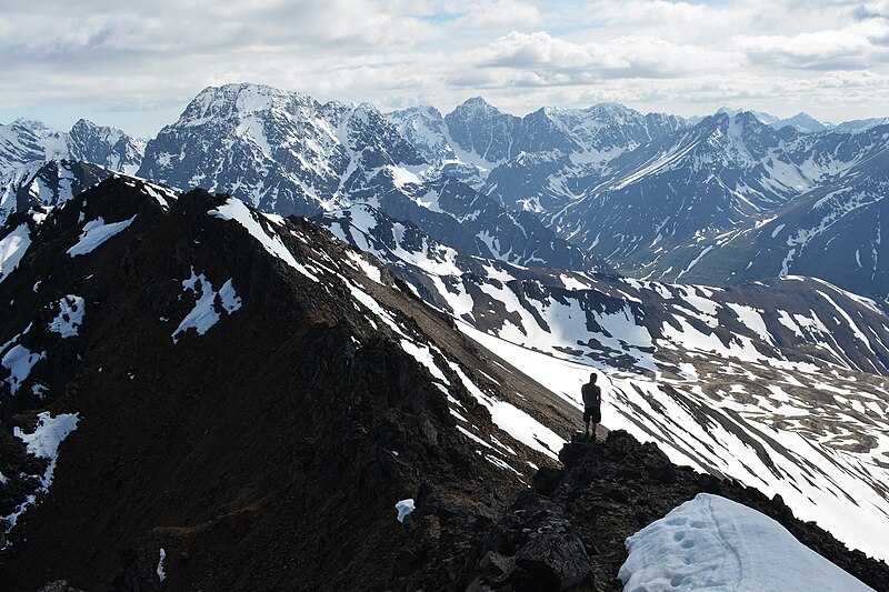 File:Summit of Thunderbird Peak. Chugach State Park, Chugach Mountains, Alaska (27293014263).jpg