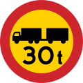 Sweden: maxweightrating:hgv=30