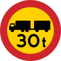 Schweden: maxweightrating:hgv=30