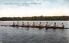 Syracuse University rowing crew, 1910 on Onondaga Lake Syracuse-university 1910 varsity-crew.jpg