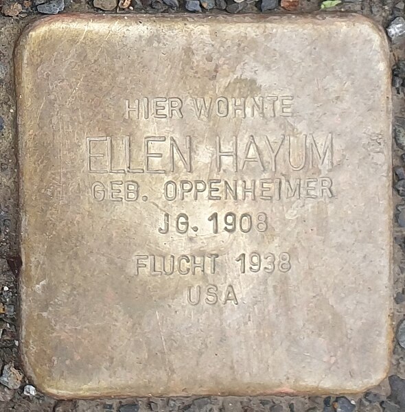 File:Tübingen Stolpersteine Hayum Ellen.jpg