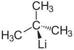 Structure du tert-butyllithium