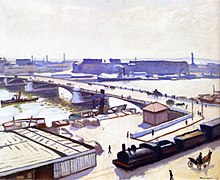 Le Quai de Paris à Rouen (1912, huile sur toile, 65 × 82 cm, Musée national d'Art moderne).