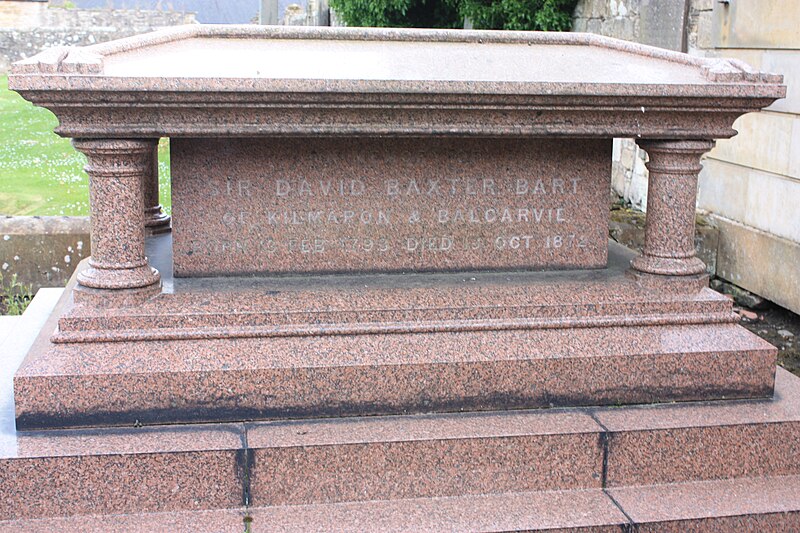 File:The grave of Sir David Baxter, Cupar.JPG