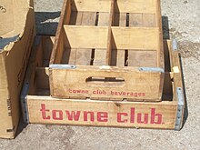 Empty Towne Club crates Towne Club soda crates.jpg