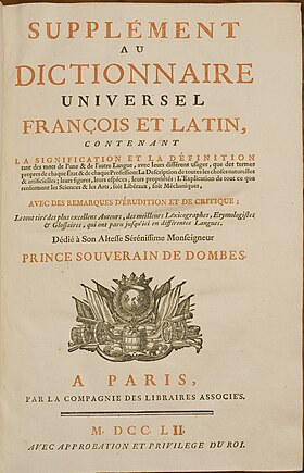 Page de garde du supplément