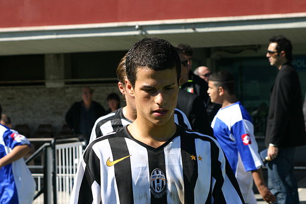 Giovinco in the Juventus youth sector in 2005