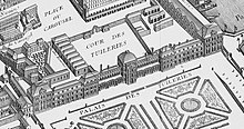 The Tuileries Palace, Louis XVI's residence at the time of the insurrection Tuileries palace - Turgot - 1739.jpg