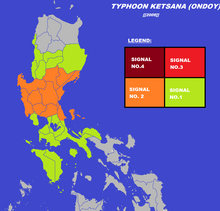 PSWS Map of the Philippines during Ketsana (Ondoy) affects and strucks the Northern Philippines Typhoon Ketsana Ondoy PSWS Map.png