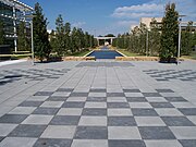 human-scale chessboards