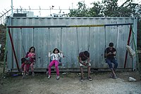 Ett flyktingläger på ön Chios i Grekland, där bestående brister i det nationella asylsystemet har förekommit.