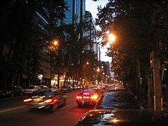 Street at evening