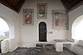 English: Gothic frescos at the west wall inside the porch Deutsch: Gotische Fresken an der Westwand in der Vorhalle