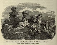 «Вид с вершины горы Качканар» из книги А. Гейки «Жизнь Сэра Р. И. Мурчисона», 1875