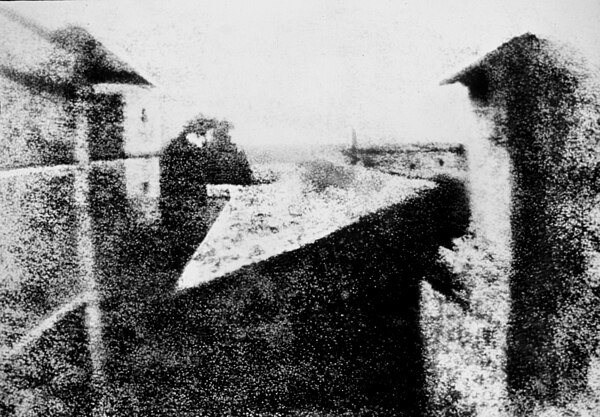 The oldest surviving photograph, Nicéphore Niépce, circa 1826