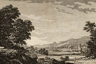 View of Bangor by P. Sanby