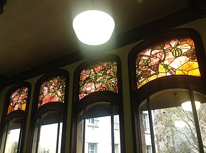 Villa Majorelle dining room windows.JPG