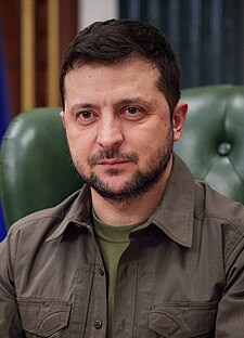 Volodymyr Olexandrovyč Zelenskyj (16. března 2022)