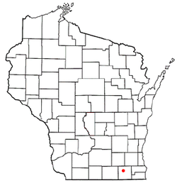 Location of Sugar Creek, Wisconsin