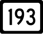 West Virginia Rute 193 penanda