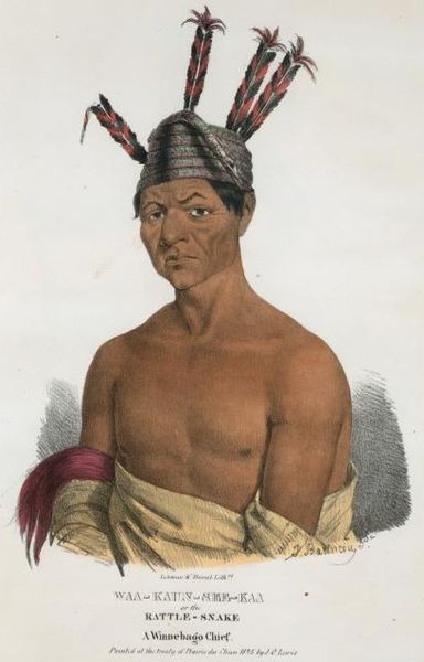 Chief Waukon Decorah in 1825