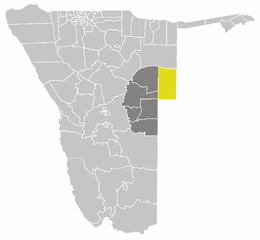 Otjombinde – Localizzazione