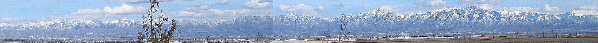 The Wasatch Range behind Salt Lake City Zoomviewer