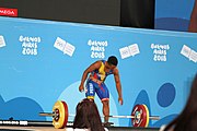 Deutsch: Gewichtheben bei den Olympischen Jugendspielen 2018; Tag 2, 10. Oktober 2018; Jungen 62 kg English: Weightlifting at the 2018 Summer Youth Olympics at 8 October 2018 – Boys' 62 kg