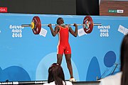 Deutsch: Gewichtheben bei den Olympischen Jugendspielen 2018; Tag 2, 10. Oktober 2018; Jungen 62 kg English: Weightlifting at the 2018 Summer Youth Olympics at 8 October 2018 – Boys' 62 kg