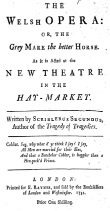 Titlepage to The Welsh Opera: or, the Grey Mare the better Horse WelshOperaFielding.png
