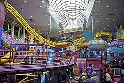 Interior of Galaxyland West Edmonton Mall, Edmonton, Alberta (21485641783).jpg