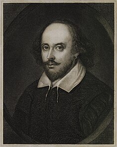 William Shakespeare, incisione di C. F. Irminger (1839)